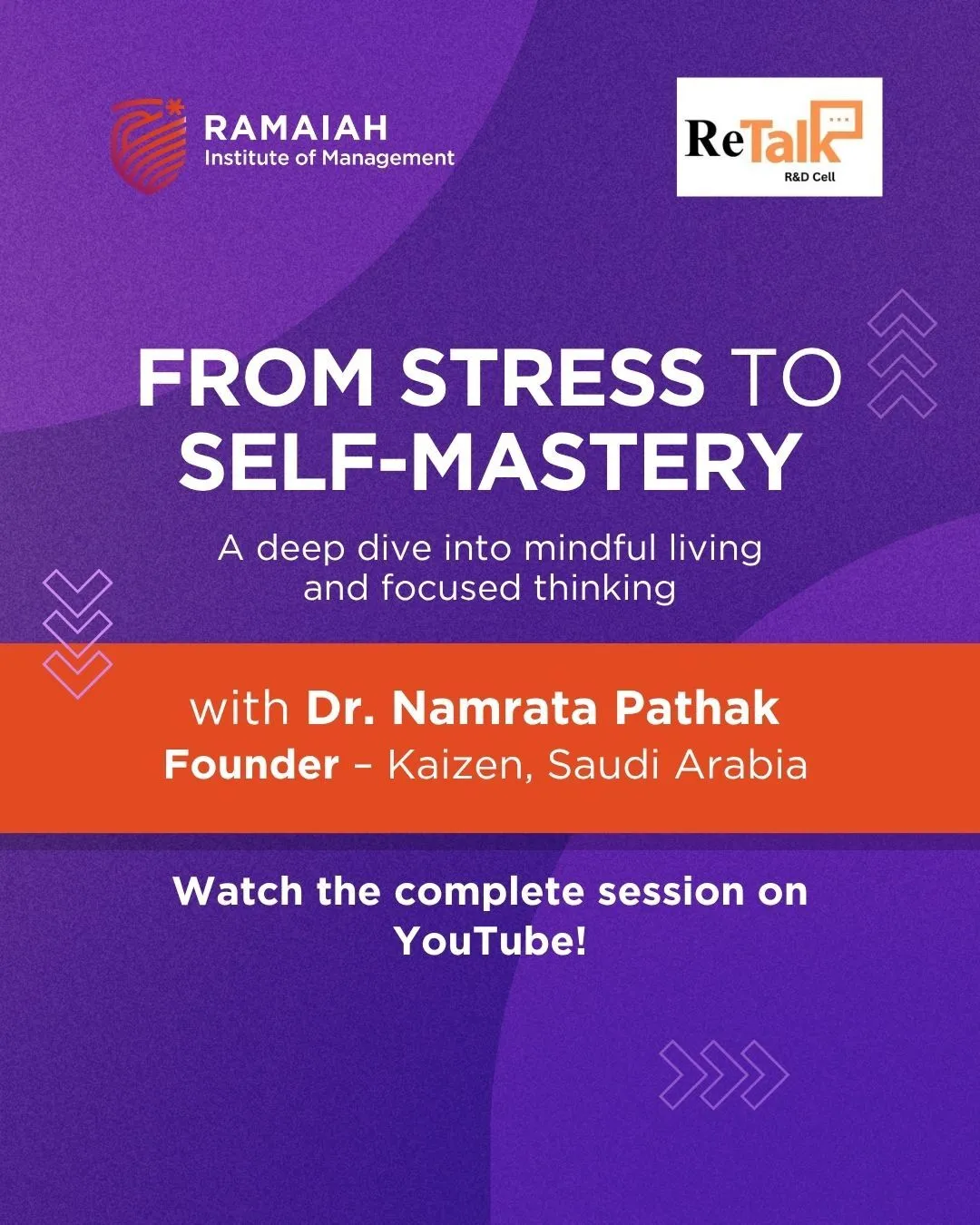 FROM STRESS TO SELF-MASTERY